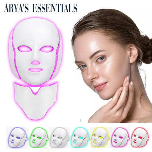 Led Physiotherapy Facial Mask - 7 Colours
