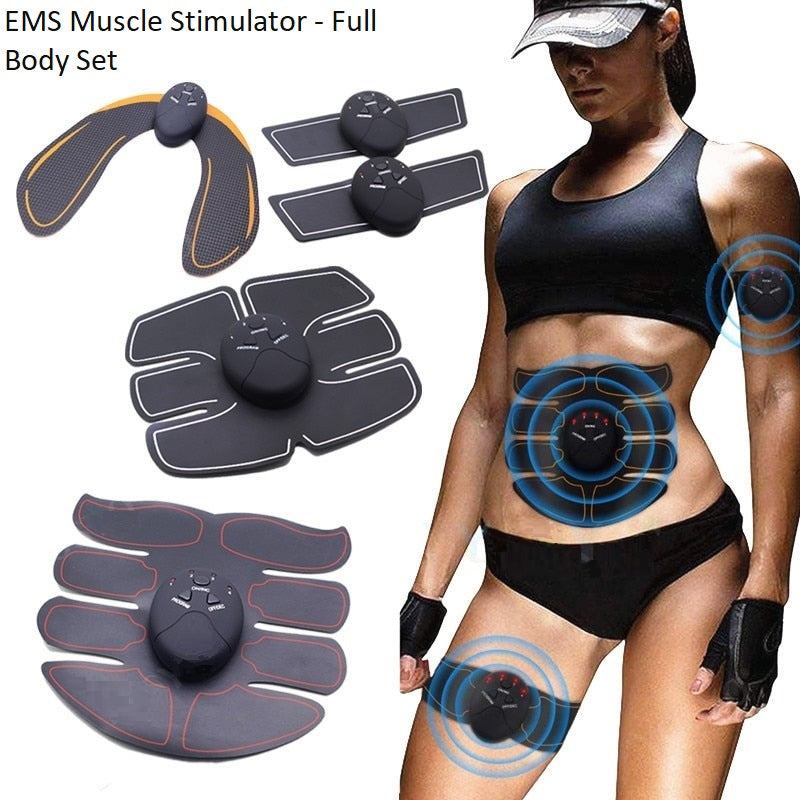 Ultimate Electrical Muscle Stimulator Set (Full Body) - 6 Modes, 10 Intensity Levels - ARYA'S ESSENTIALS