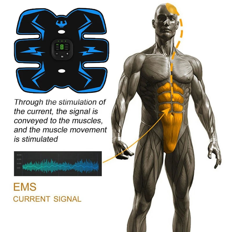 Electrical Muscle Stimulator 3-Piece Set - 6 Modes, 10 Intensity Levels - ARYA'S ESSENTIALS