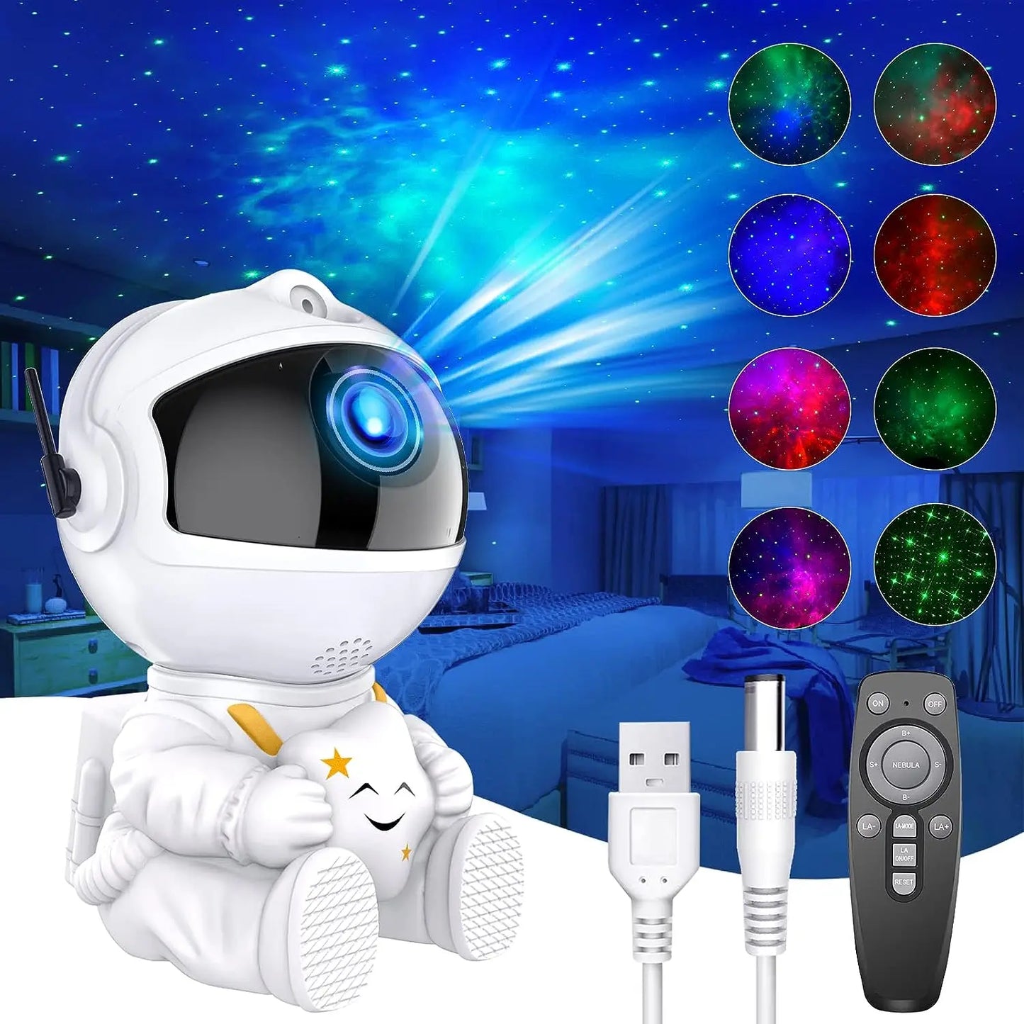 Astronaut Galaxy Projector Lamp