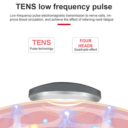 Electric Neck and Shoulder Pulse Heated Massager - 6 Mode, 9 Intensity Levels - ARYA'S ESSENTIALS